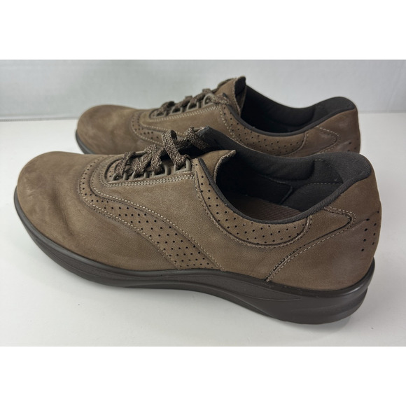 SAS Walk Easy Walking Shoes Women's US 9.5 M Brown Suede Lace Up Comfort USA - Picture 5 of 12